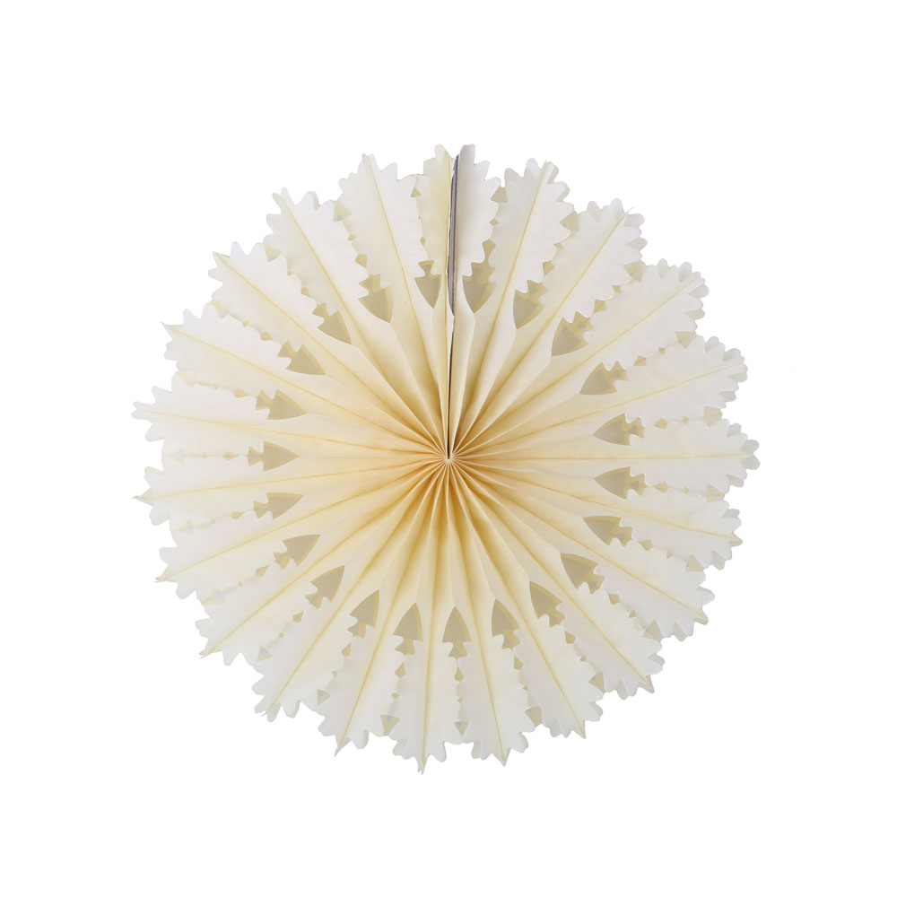 Снежинка ажурная 20 см айвори Снежинка ажурная 20 см айвори