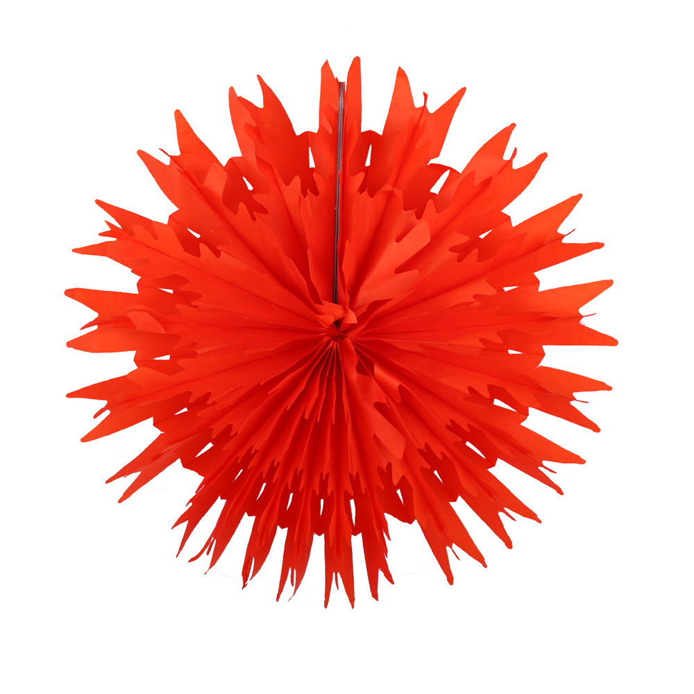 Снежинка обьемная 40 см оранжевый Снежинка обьемная 40 см оранжевый