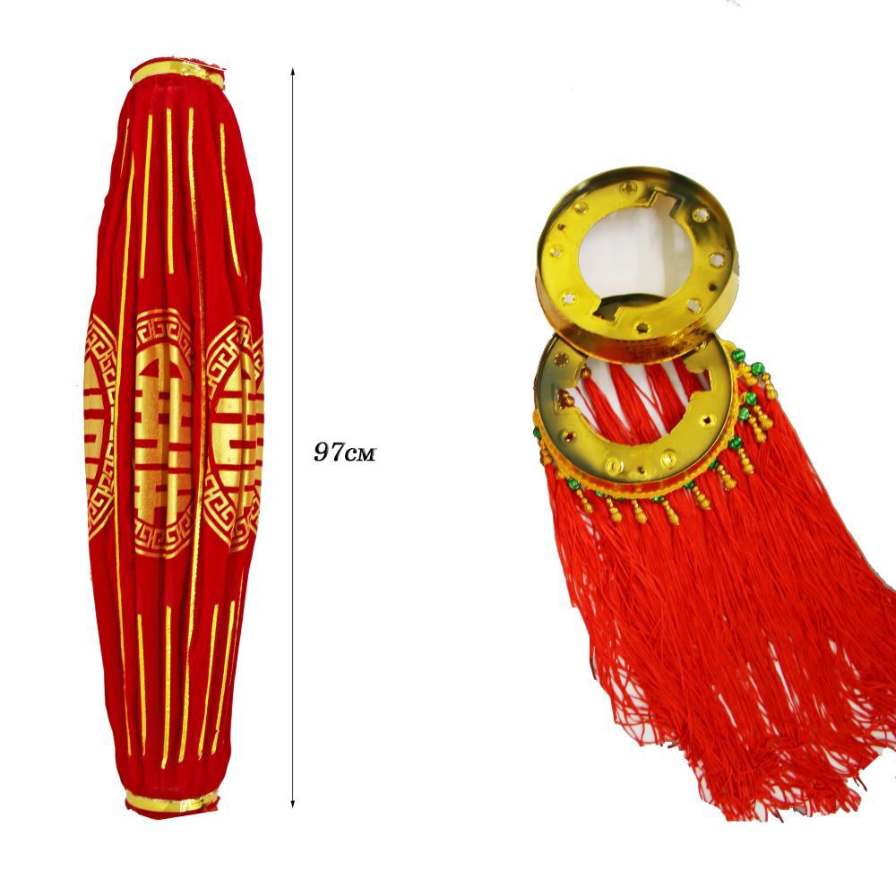 Китайский фонарь с кисточками Pro d-78 см, Просветление Китайский фонарь с кисточками Pro d-78 см, Просветление