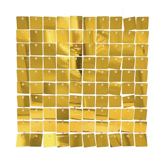 Панель с пайетками для фотозоны 30х30см, св.золото Панель с пайетками для фотозоны 30х30см, св.золото