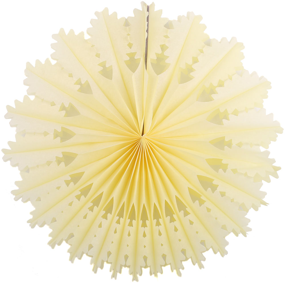 Снежинка ажурная 50 см лимонный Снежинка ажурная 50 см лимонный