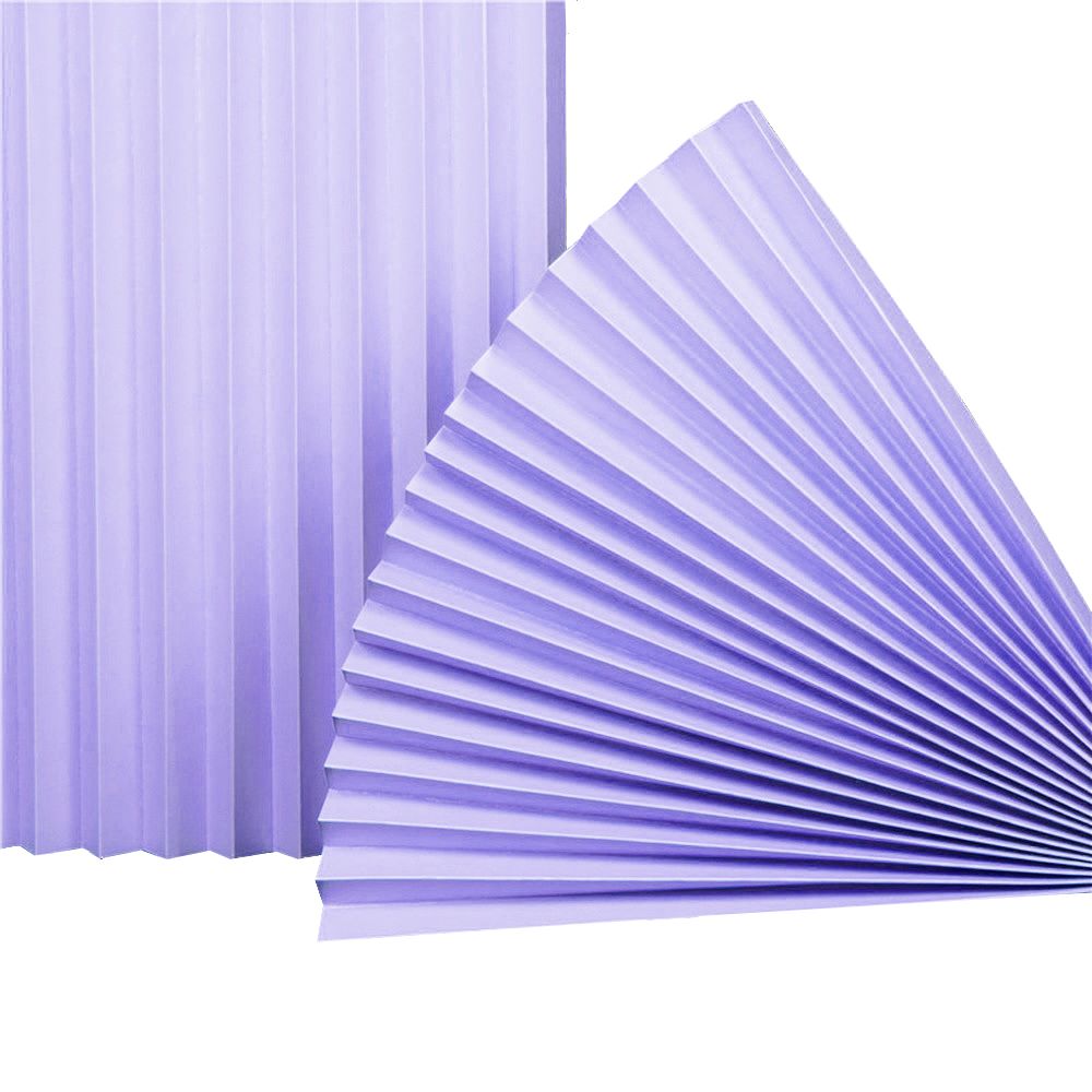 Веер-гармошка 180г/м 80 см, светло-сиреневый Веер-гармошка 180г/м 80 см, светло-сиреневый