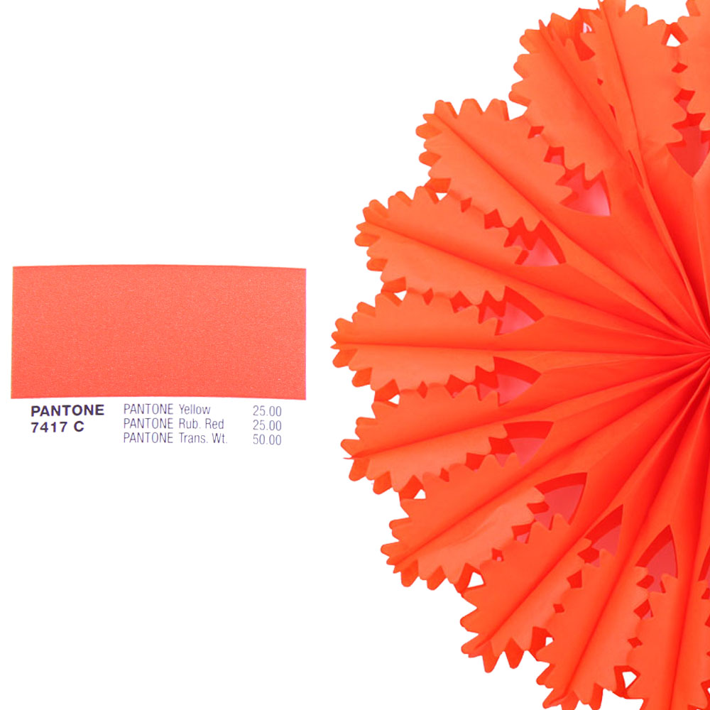 Снежинка ажурная 40 см оранжевый Снежинка ажурная 40 см оранжевый