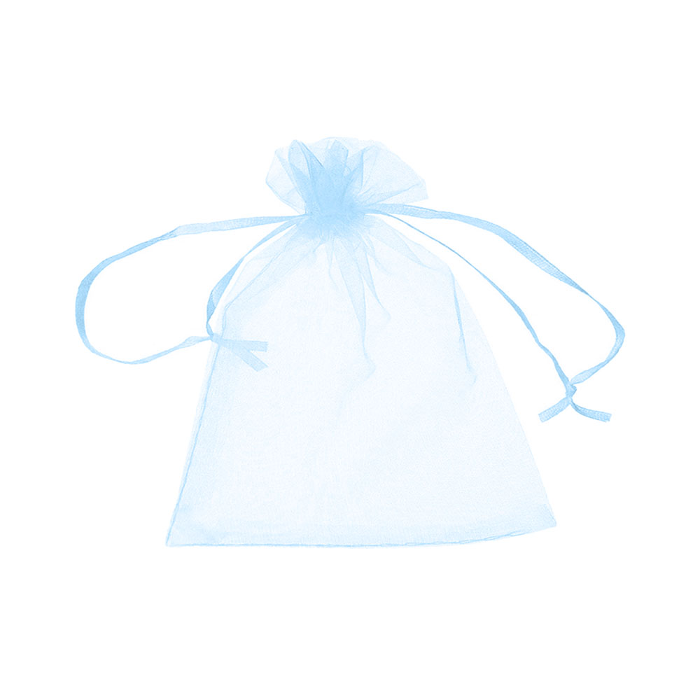 Мешочек из органзы 13 х 16 см голубой  Мешочек из органзы 13 х 16 см голубой