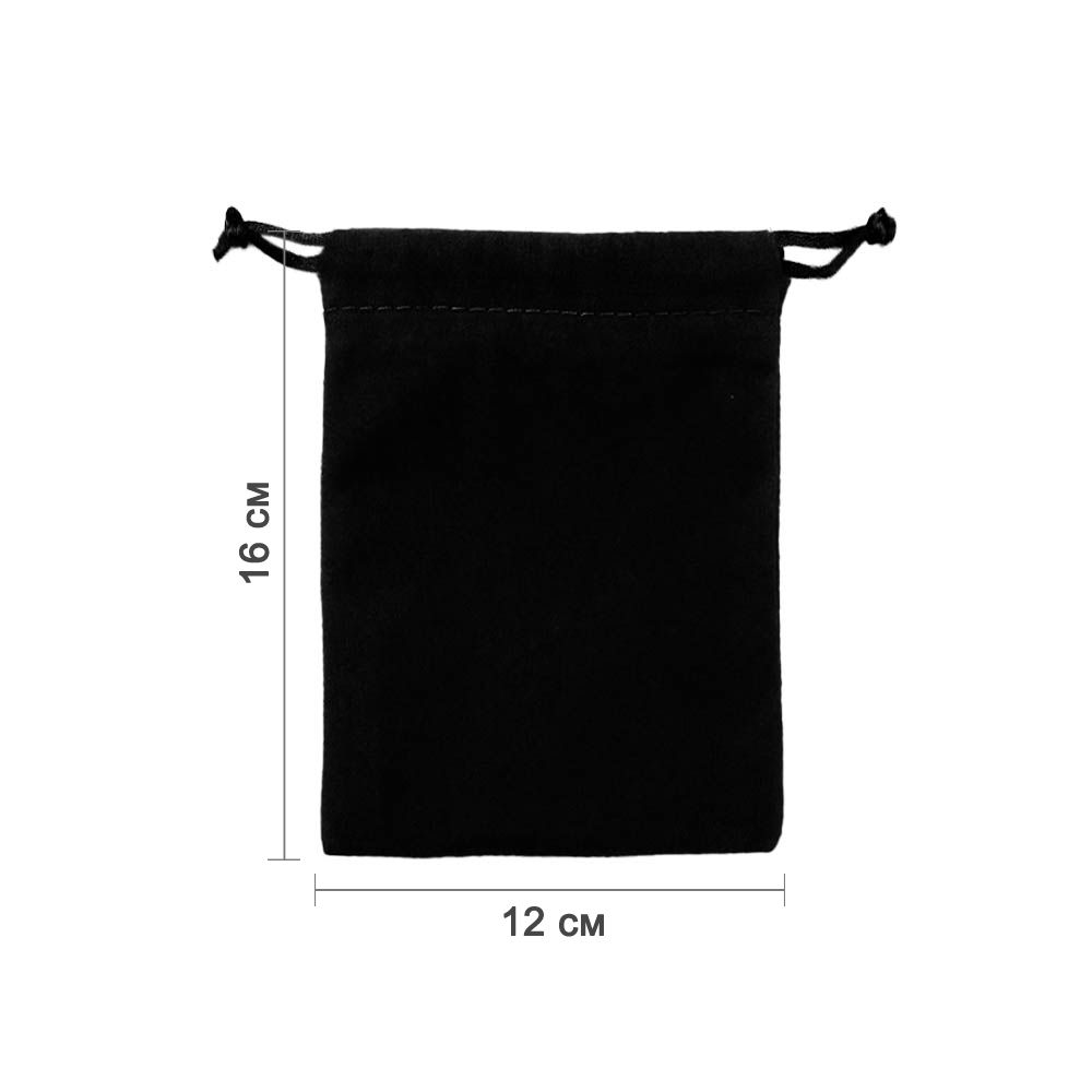 Мешочек велюровый 12х16 см, черный Мешочек велюровый 12х16 см, черный