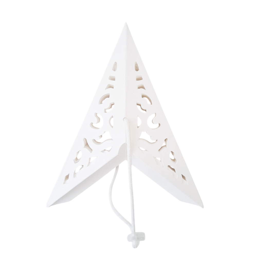 Звезда семиконечная бумажная 35 см Вензель, белый Звезда семиконечная бумажная 35 см Вензель, белый