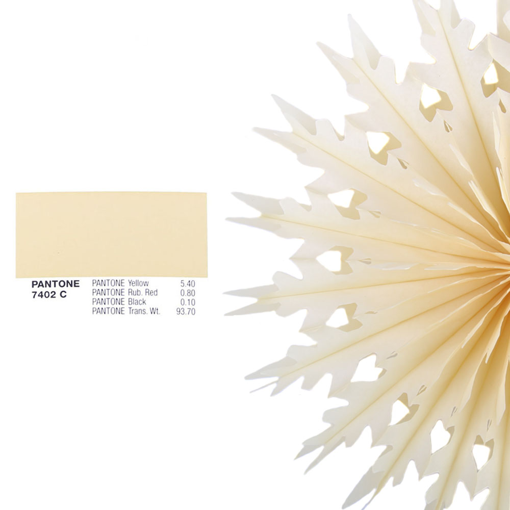 Снежинка обьемная 40 см айвори Снежинка обьемная 40 см айвори