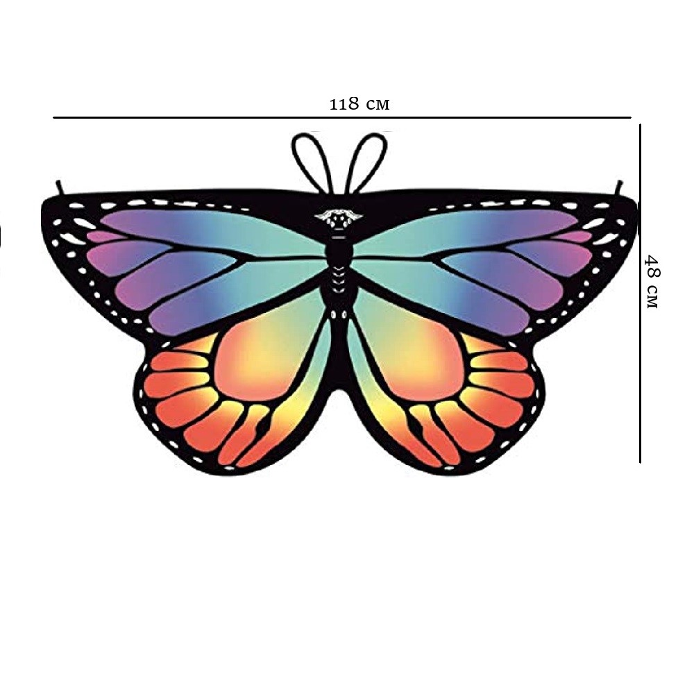 Крылья бабочки тканевые детские 118х48см, №2