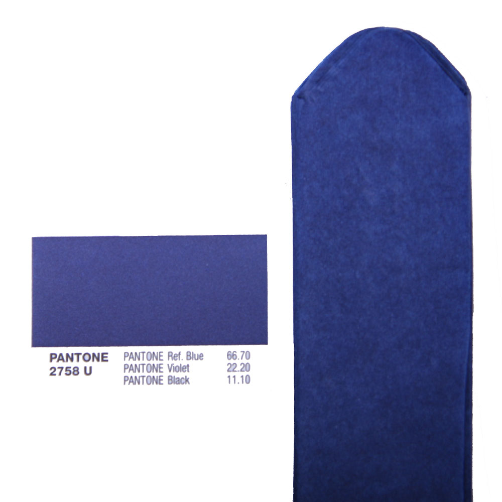 Помпон из бумаги 20 см темно-синий