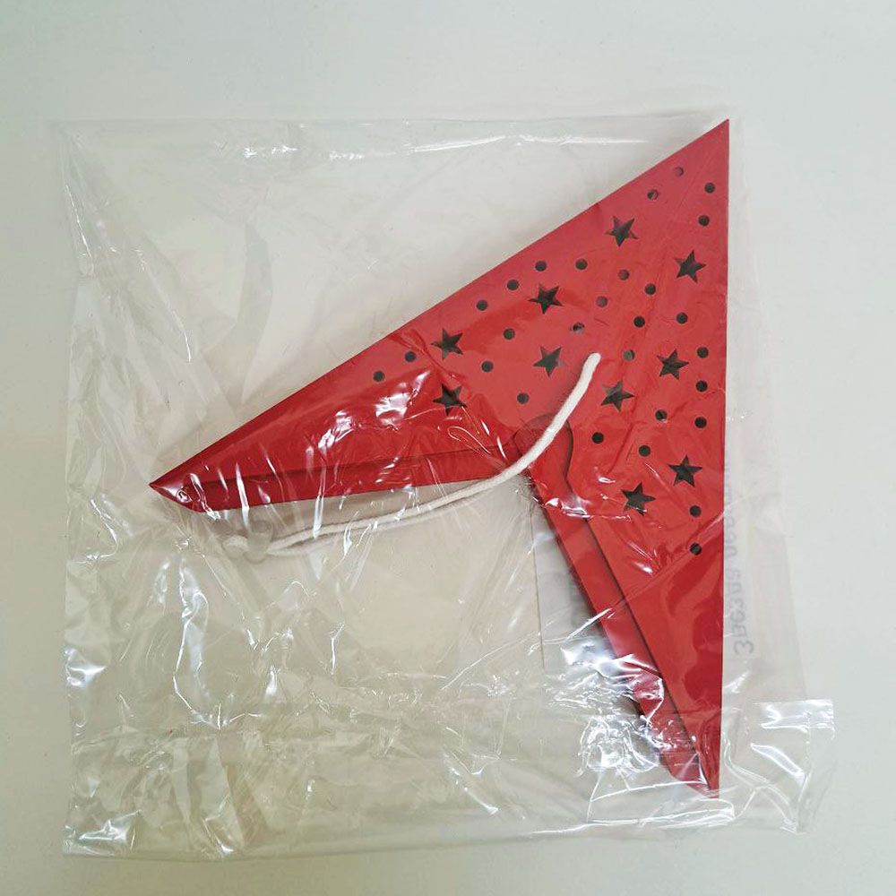 Звезда девятиконечная 45 см, точки и звездочки, красный Звезда девятиконечная 45 см, точки и звездочки, красный