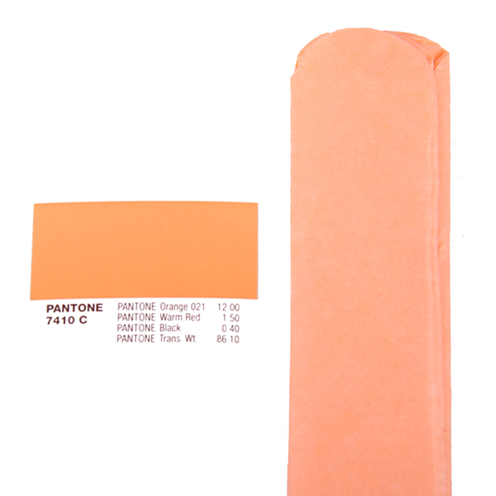 Помпон из бумаги 40 см персиковый