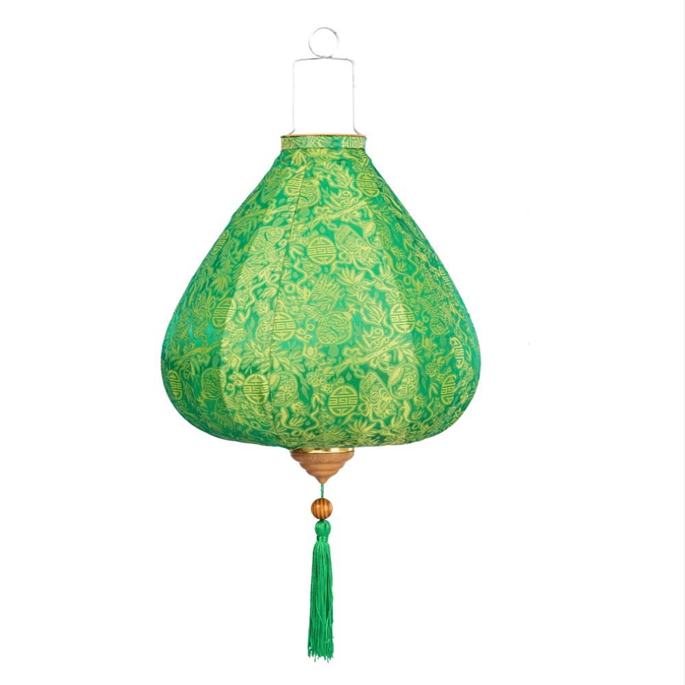 Вьетнамский фонарик 12" Тыква зеленый 821 Вьетнамский фонарик 12" Тыква зеленый 821