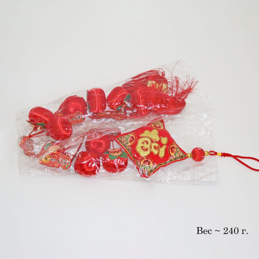 Китайская подвеска Яблоки 20х150см, Ромб Китайская подвеска Яблоки 20х150см, Ромб