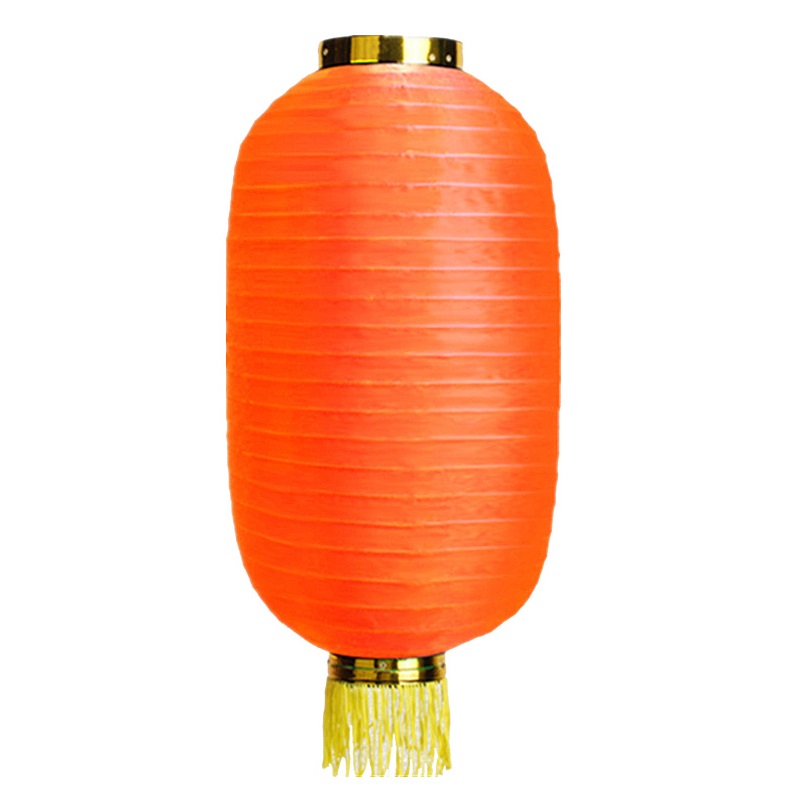 Китайский фонарь Цилиндр с бахромой 35х65 см, оранжевый Китайский фонарь Цилиндр с бахромой 35х65 см, оранжевый