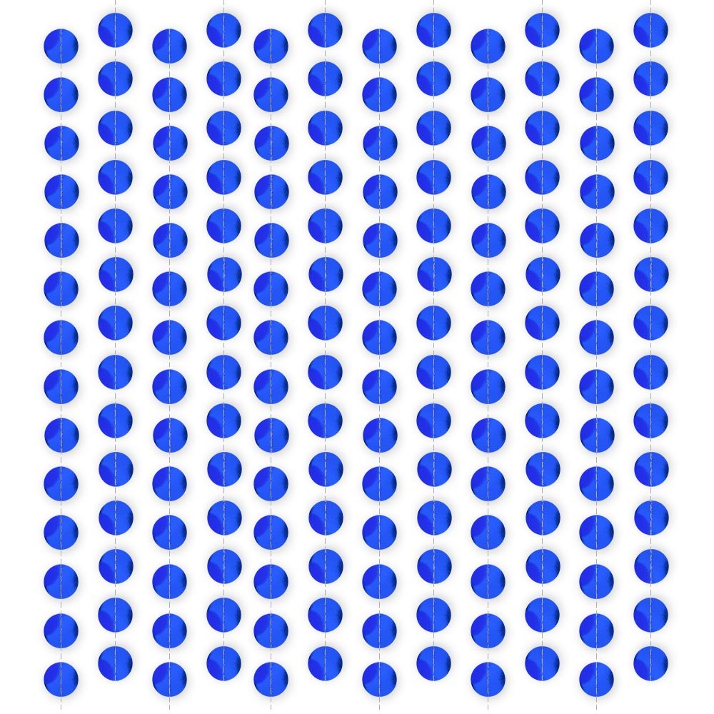 Гирлянда "Кружочки" металлик 5 см х 4,5 м, Синий Гирлянда "Кружочки" металлик 5 см х 4,5 м, Синий