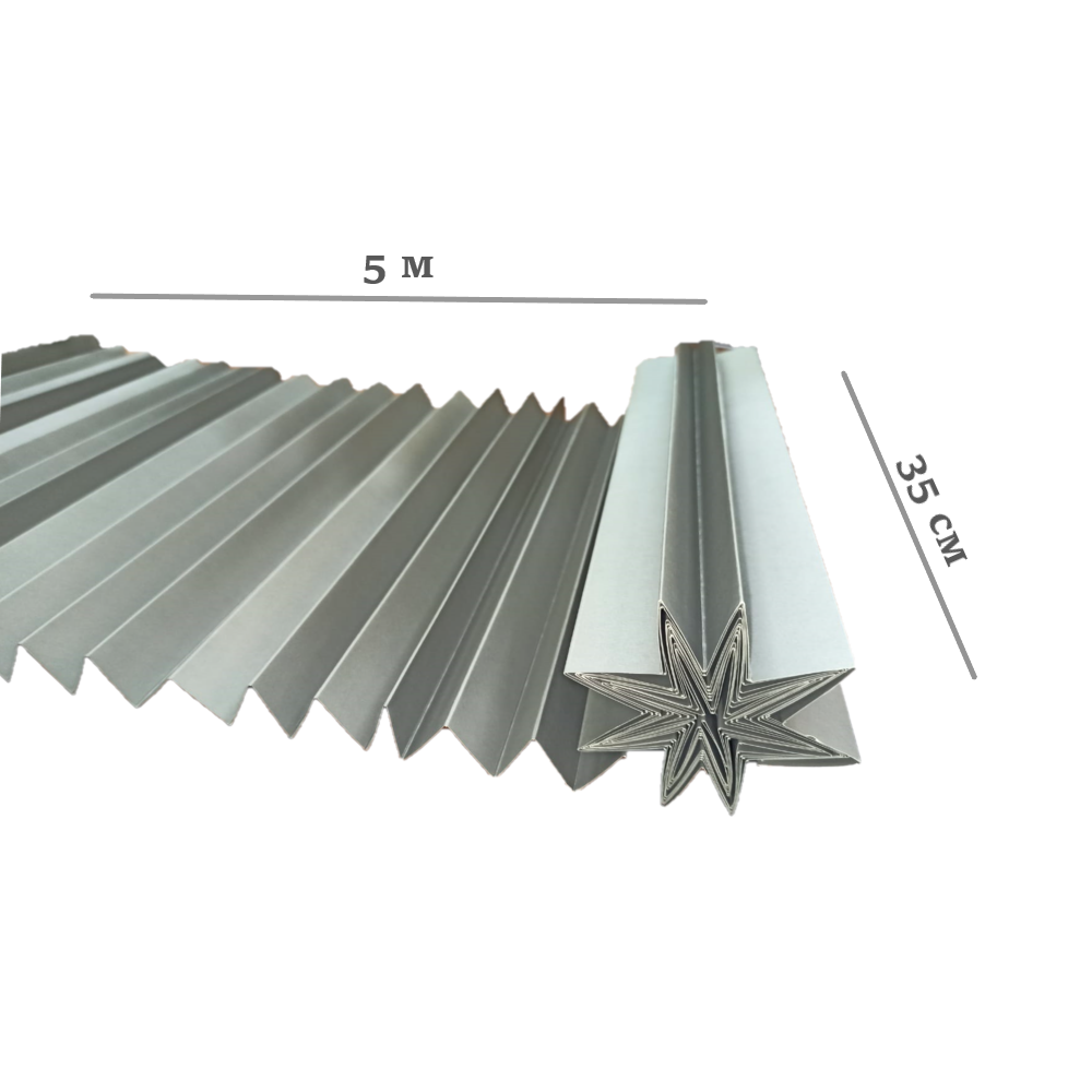 Гофрокартон рулонный,декоративный 35см х 5м, серый