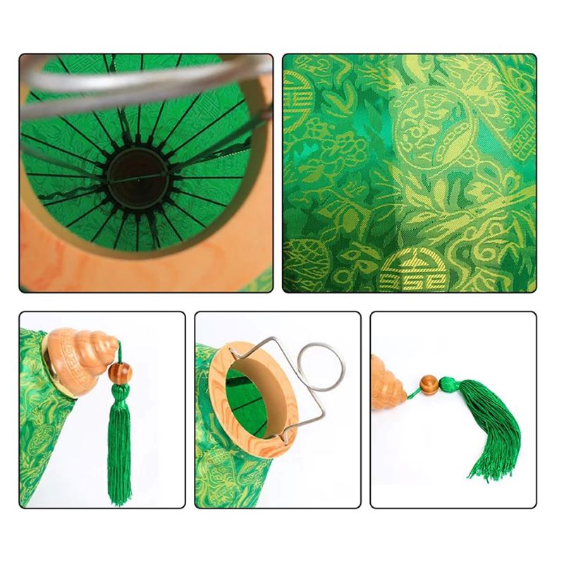 Вьетнамский фонарик 12" Тыква зеленый 821 Вьетнамский фонарик 12" Тыква зеленый 821