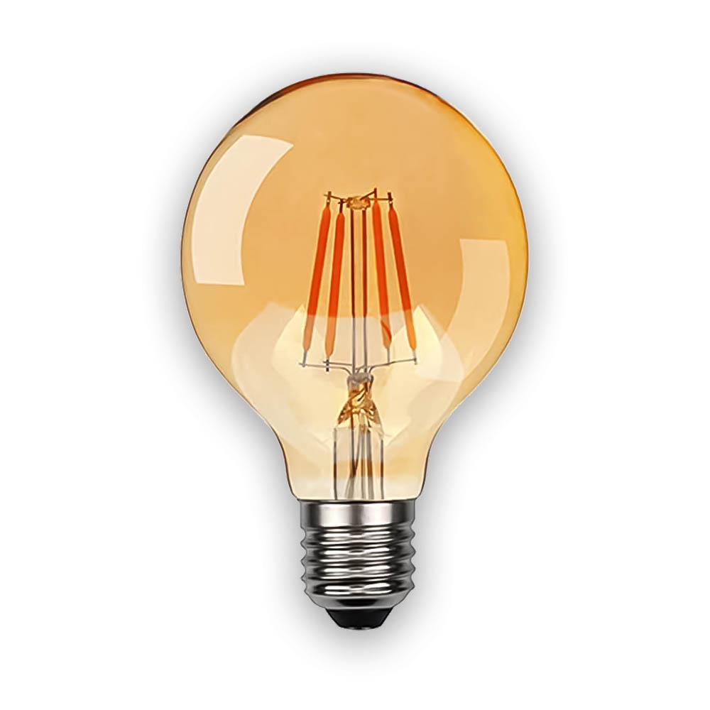 Лампа филаментная G80 темная E27 W4 K2200 Лампа филаментная G80 темная E27 W4 K2200