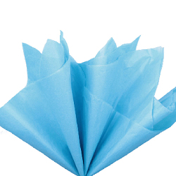 Бумага тишью синяя 76 х 50 см, 10 листов 17-19 г/м