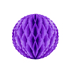 Бумажное украшение шар ажурный 10 см фиолетовый