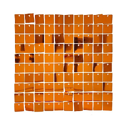 Панель с пайетками для фотозоны 30х30см, оранжевый