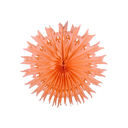 Снежинка обьемная 30 см персиковый