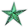 Звезда бумажная 120 см голографическая зеленая