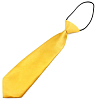 Галстук детский атласный 26 см, ярко-желтый № 4