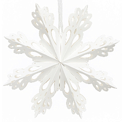 Снежинка 40 см №10, белый