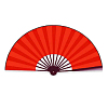 Веер для танцев 33х60см №1, красный-белый